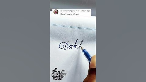 stylish name | Daksh | sk cursive art | how to make a stylish name | stylish signature