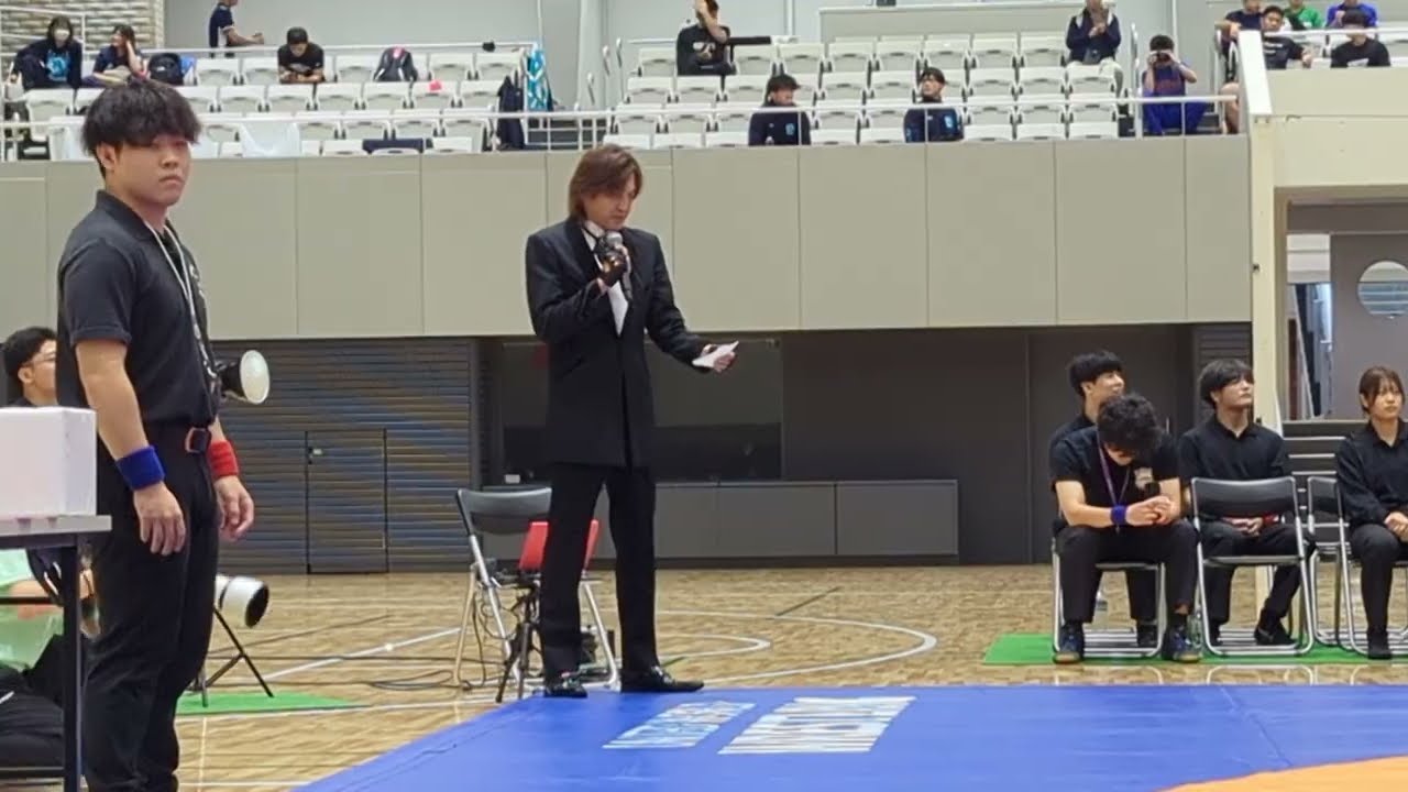 2025年全日本大学グレコローマンレスリング選手権／55kg級・選手紹介コール