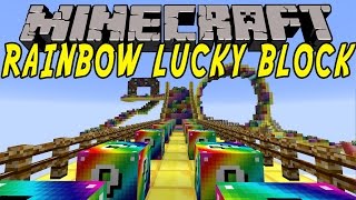 Minecraft: RAINBOW LUCKY BLOCK RACE - Lucky Block Mod - Modded Mini-Game