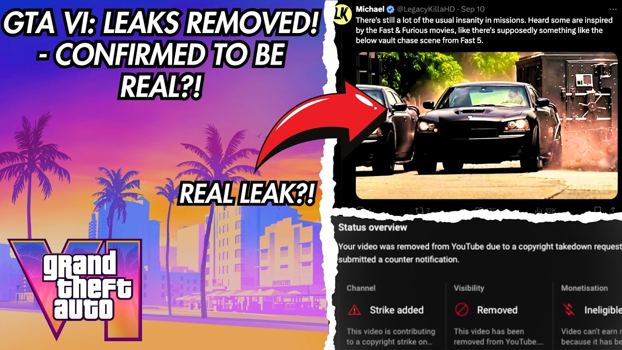 GTA VI LEAKS REMOVED Confirmed To Be REAL YouTube 