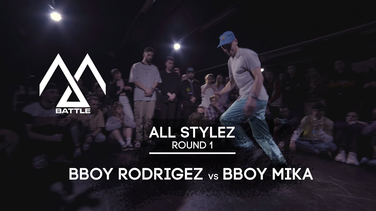 Battle M | All Stylez Round 1 | Bboy Rodrigez vs Bboy Mika - YouTube