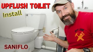 How to install an upflush toilet SANIFLO,  part of my How to build a basement bathroom series 4 of 4