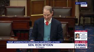 On Senate Floor, Wyden Sounds Alarm on ICE Abuses, Renews Calls for Strong Privacy Protections