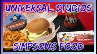Eating Simpsons Food at Universal Studios!