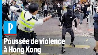 Hong Kong : un manifestant blessé par balle, un homme incendié à l’essence