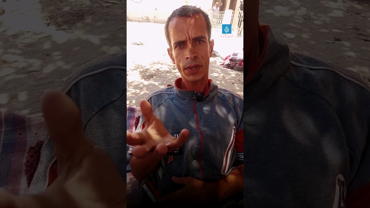 مجوّعو غزة يبثون شكواهم.. الجريح شريف فتحي أبو معوض يعاني آلام الجوع والإصابة