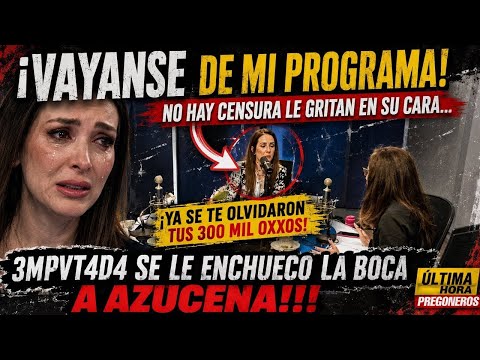 NO ES BROMA‼️AZUCENA URESTI SACÓ SU VENENO; 3MPVT4D@ SE LE ENCHUECO LA BOCA. TRONO EN VIVO