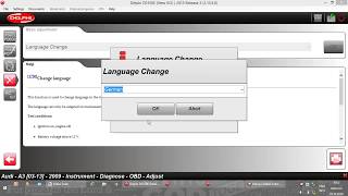 Audi A3 8p - Delphi DS150e - Dashboard Computer - Language change