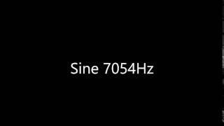 Sine 7054Hz Audio Only