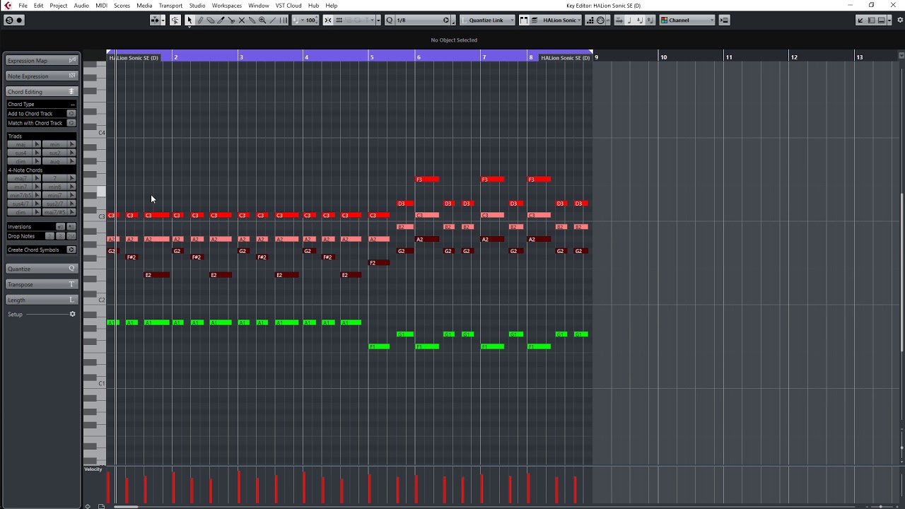 Cubase How to use the Chordpads to play different midi channels from one track YouTube