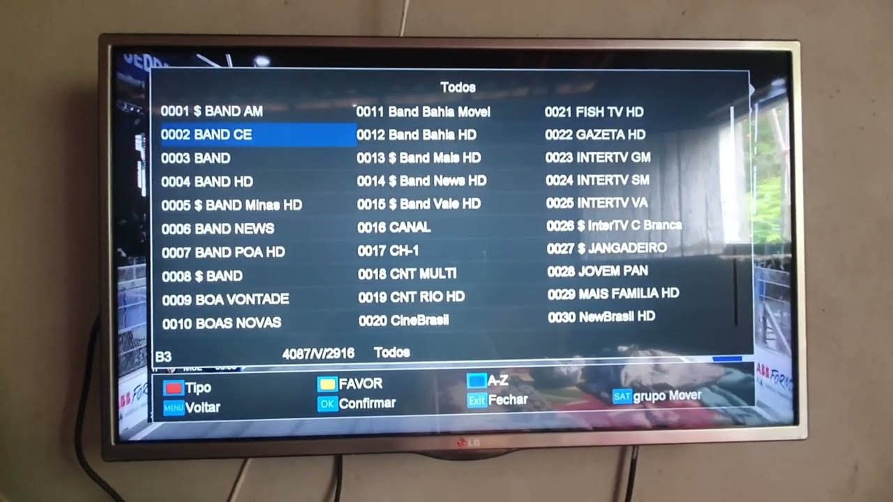 Canais Globo,Sbt,Band e Record disponível no Star One C3/banda C. 