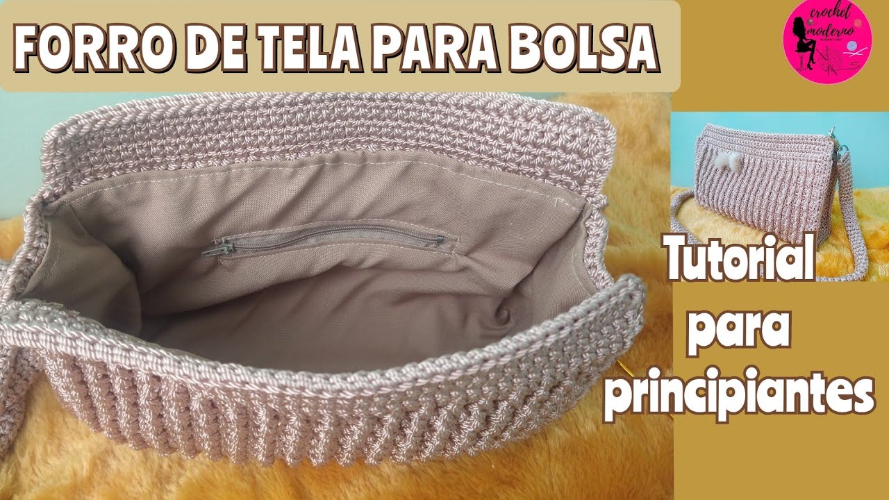Bolsas Tejidas Como Hacer Un Bolso Con Cremallera Y Forro Como
