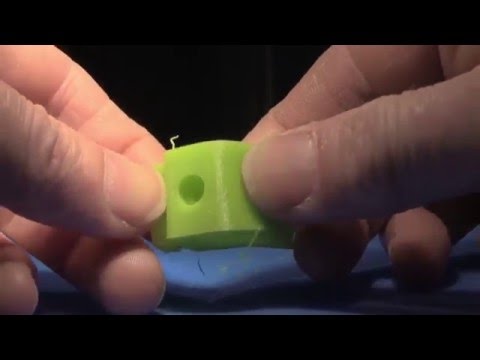 Recreus FilaFlex Green Filament Test Hephestos 2