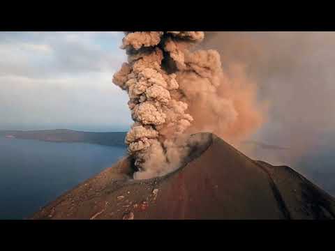 ERUPTION KRAKATOA OCT 2018         STOCK VIDEO