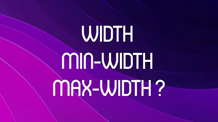 Nắm vững width, min-width và max-width cho người mới