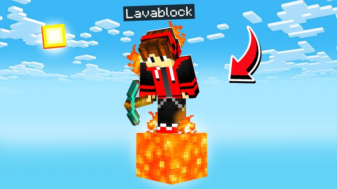 Minecraft, But It's Only One LAVABLOCK Minecraft, But It's Only One LAVABLOCK