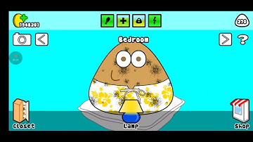 Pou Hack Game *Part 3* | Android Mobile Gameplay No Level 1000 | Landscape Mode