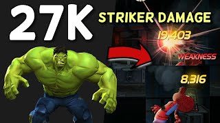 How I Got 27k Crit Damage Using This Champ With The Hulk Striker | Marvel Contest Of Champions