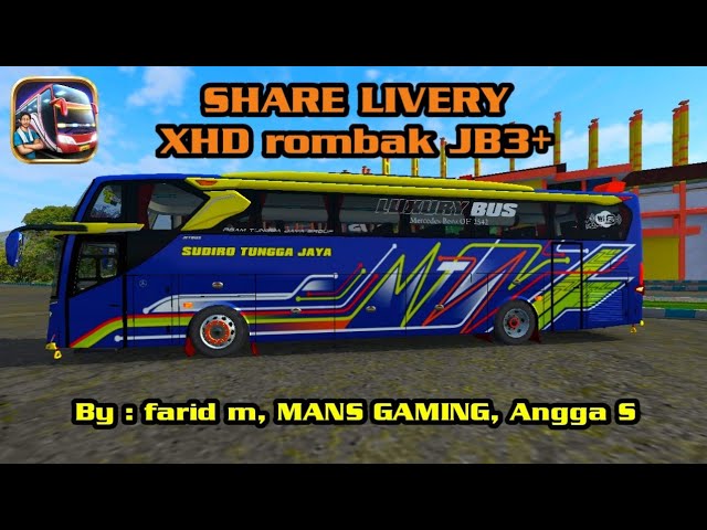 TERBARU LIVERY XHD rombak JB3+ versi STJ DRAKA | Bus Simulator Indonesia class=