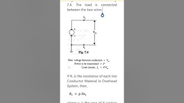 Comparison of Conductor Material || Two-Wire D.C. system with one conductor earthed  @pbeee2417