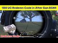 180 UC Redeem Code in After Ban BGMI #pubg #pubgmobile #giveaway #newvideo #trending