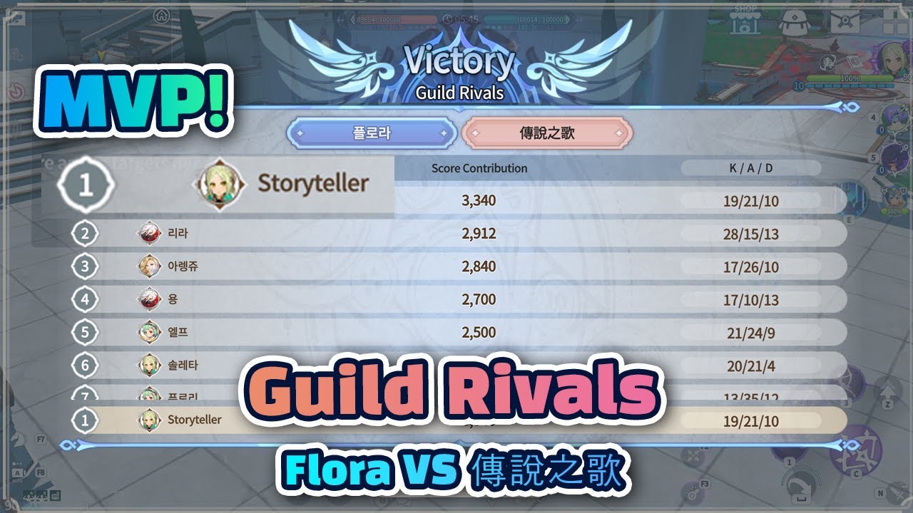 I'm the MVP - Guild Rivals Flora vs 傳說之歌 [Summoners War Chronicles ...