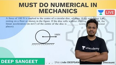 Must do Engineering Mechanics Numerical for GATE | Mechanical | Deep Sangeet Maity