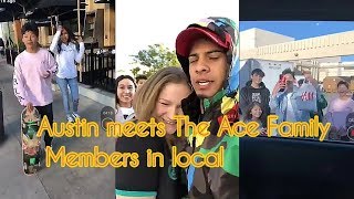 Austin meets The Ace Family Members in public |THE ACE FAMILY 19th February 2018