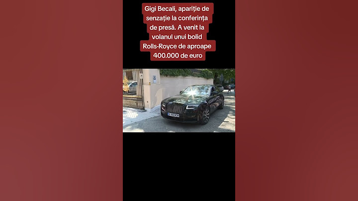 Gigi Becali a venit la conferința de presă la volanul unui bolid de peste 400.000 de euro