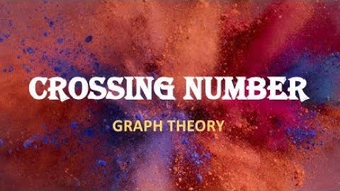 #crossingnumber #graphtheory