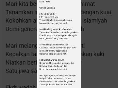 MARS FKDT - Lagu Penyemangat untuk Ustadz-Ustadzah Madrasah Diniyah