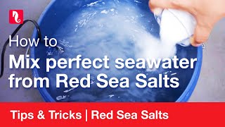 How to mix perfect seawater from Red Sea Salts