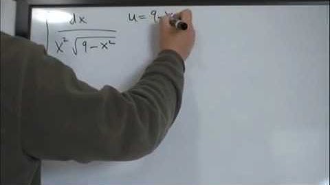 Trigonometric Substitution