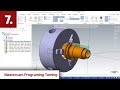 Programing Arbor, add custom Chuck Fixture, C Axis face contour - Mastercam 2018