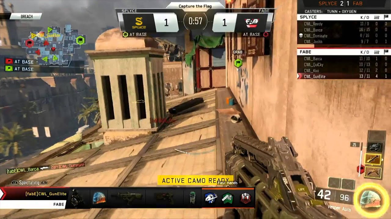Call of Duty World League - fabE vs Splyce Qualification - CTF amazing WIN!!!