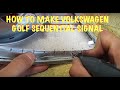 Volkswagen Golf Kayar Sinyal Uygulaması // How To Make Sequential Signal For Volkswagen Golf