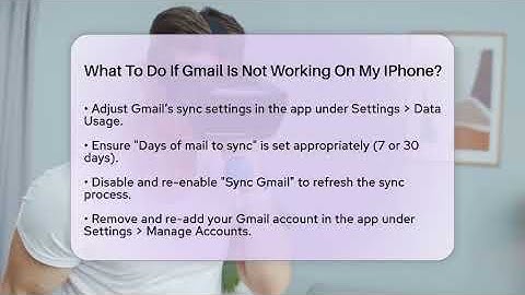 What To Do If Gmail Is Not Working On My IPhone? - Be App Savvy
