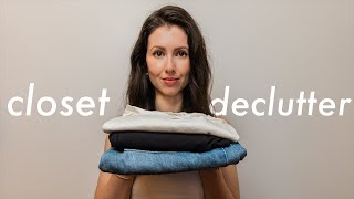 Decluttering my FANTASY SELF | closet declutter & minimizing my wardrobe screenshot 3