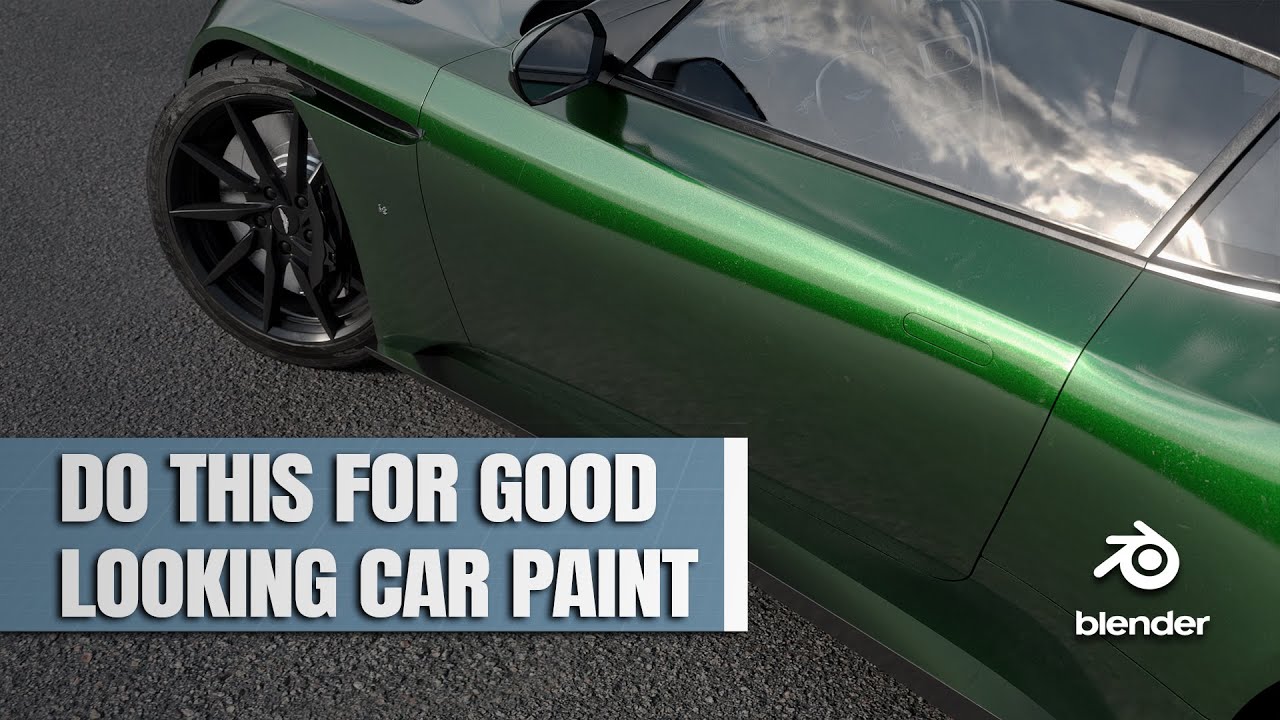 how-to-make-realistic-car-paint-blender-tutorial-youtube