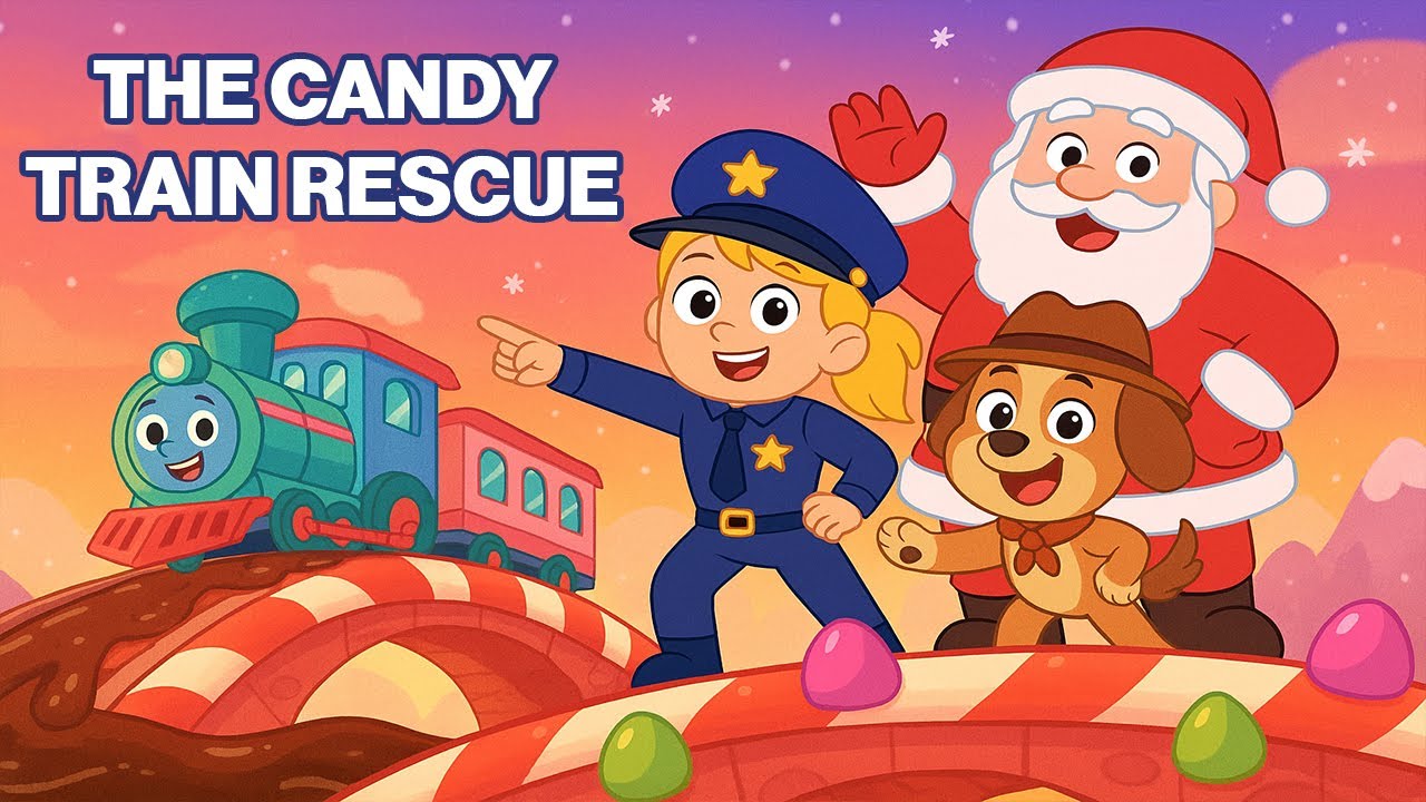 Chief Emma & Detective Pup Anthony :The Candy Train Rescue Funny Adventure for Kids Cartoon Series