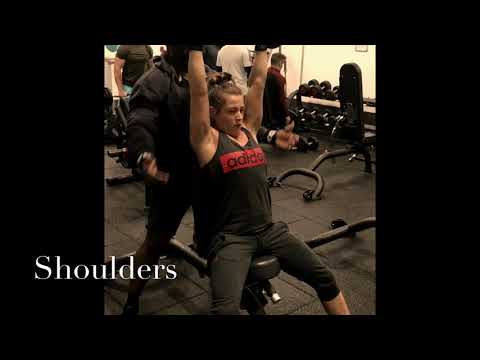 Shoulders workout with dumbbells and cables Shoulders workout with dumbbells and cables