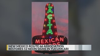 New Mexico Route 66 Association helps restore 12 neon signs in Tucumcari Flickering Neon In Tucumcari Nm On Route 66
