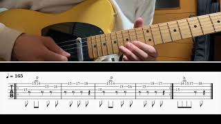 [TAB譜] ヒミツ(ポルカドットスティングレイ) Guitar riff [ギター]