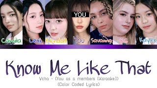 Vcha  Know Me Like That You As A Members color Coded S karaoke