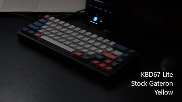 KBD67 Lite w/stock Gateron Yellow Sound Test