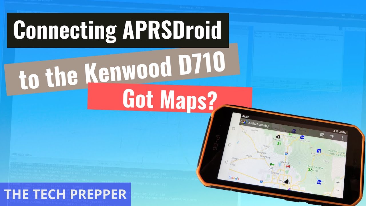 Connecting APRSDroid to the Kenwood D710GA - Got Maps? - YouTube
