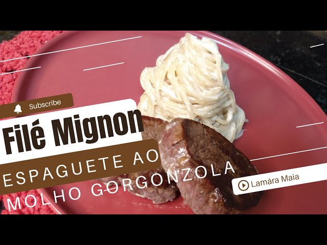 Filé com gorgonzola de colher