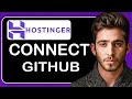 How to Connect Hostinger with Github
