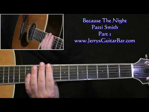 patti-smith-because-the-night-(acoustic)-intro-guitar-lesson