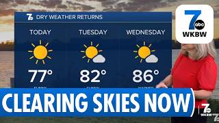 Clearing Skies After Heavy Rainfall in Niagara County